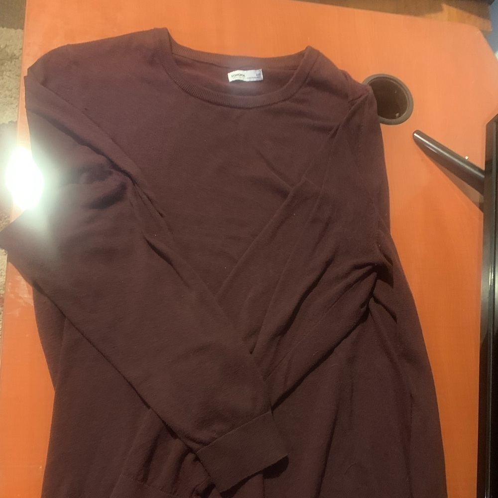 Sonoma Men's Crewneck Sweater - Deep Maroon - Picture 1 of 2